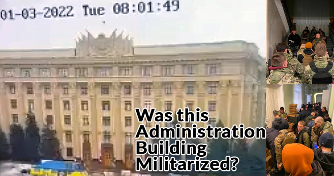 The admin building in Kharkov was militarized by Azov