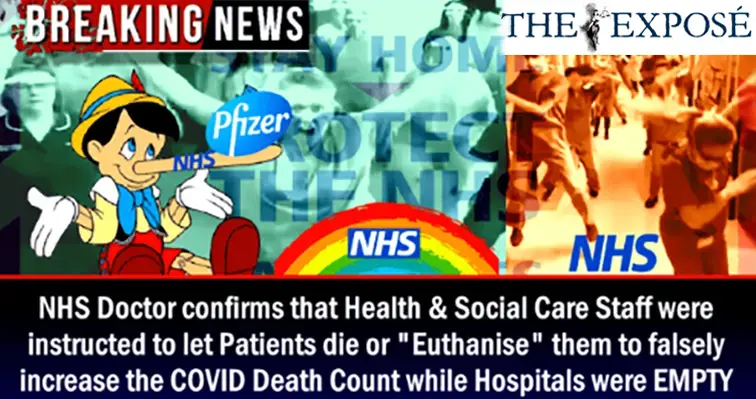 NHS Doctor confirms Staff were instructed to let Patients die or “euthanize” them to falsely increase the COVID Death Count while Hospitals were EMPTY